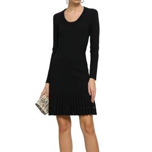 NWT MICHAEL KORS Pleat Hem Fit & Flare Dress